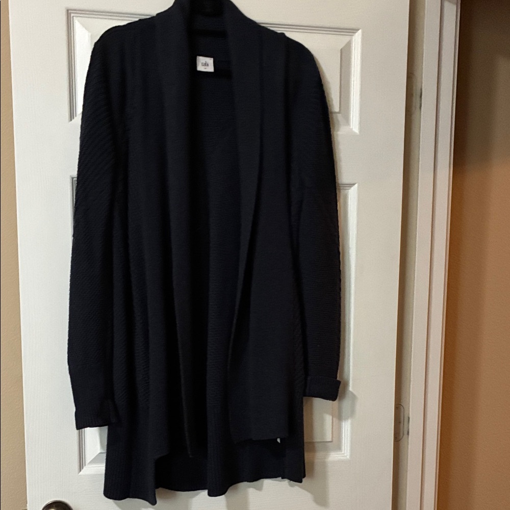 CAbi Navy Open Front Cardigan